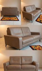 Nieuwe luxe lederen zetel (2-zit) - garantie 5j!, Ophalen, 150 tot 200 cm, Tweepersoons, Zo goed als nieuw