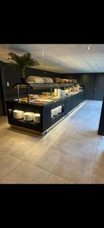 3 comptoirs de petit déjeuner buffet ouverts professionnels, Articles professionnels, Enlèvement, Éclairage