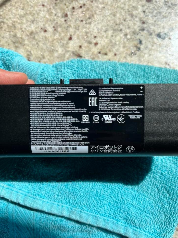 iRobot Roomba ABL-H 4200mAh accu - Roomba Combo 10 /10 Max, Computers en Software, Accu's en Batterijen, Nieuw, Ophalen of Verzenden