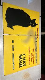 Super kleur/grafiek, reclame in plaatmateriaal “Chat Noir”, Verzamelen, Merken en Reclamevoorwerpen, Ophalen, Gebruikt