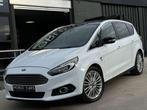 Ford S-Max 2.0 TDCi AWD BOITE AUTO 7 PLACES PANO CRUISE CUIR, Autos, Cuir, Argent ou Gris, Euro 6, Entreprise