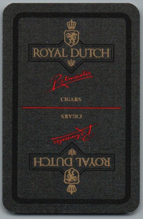 speelkaart - LK8612 - Ritmeester Royal Dutch, Verzamelen, Speelkaarten, Jokers en Kwartetten, Zo goed als nieuw, Speelkaart(en)
