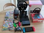 Nintendo switch met games en toebehoren, Games en Spelcomputers, Switch 2019 Upgrade, Met 2 controllers, Ophalen of Verzenden