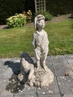Tuinbeeld jongen met gans, Ophalen, Gebruikt