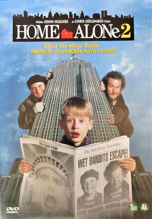 DVD KOMISCH- HOME ALONE 2 (MACAULAY CULKIN), Cd's en Dvd's, Dvd's | Komedie, Zo goed als nieuw, Actiekomedie, Alle leeftijden