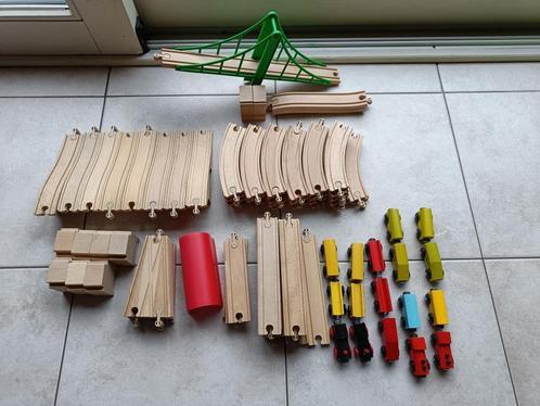 Diverse houten treinsets ikea, Kinderen en Baby's, Speelgoed | Houten speelgoed, Gebruikt, Duw- of Trekspeelgoed, Ophalen of Verzenden