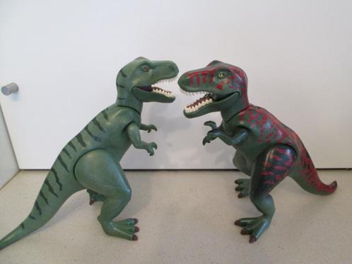 Playmobil ; 2 Dino"s van 2007 ,1 T- Rex en 1 Velociaptors, Enfants & Bébés, Jouets | Playmobil, Comme neuf, Playmobil en vrac