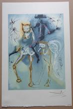 SALVADOR DALI / CHEVAUX DE DALI / KLEURLITHO / 56x36cm, Antiek en Kunst, Ophalen of Verzenden
