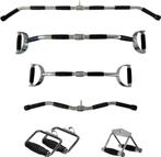 PH Fitness Multi Grip Set RVS – 6 Antislip Lat Pulley Grips, Ophalen of Verzenden, Nieuw, Rug, Overige typen
