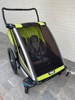 Thule fietskar Chariot Cab 2 - groen, Fietsen en Brommers, Fietsaccessoires | Aanhangwagens en Karren, Ophalen, Opvouwbaar, Zo goed als nieuw