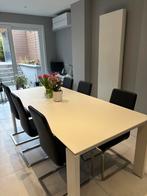 6 chaises salle a manger en similicuir, Maison & Meubles, Chaises, Enlèvement, Cuir, Noir, Cinq, Six Chaises ou plus