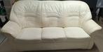 Divan en cuir 3 places, Maison & Meubles, 200 à 250 cm, Enlèvement, Utilisé, Cuir
