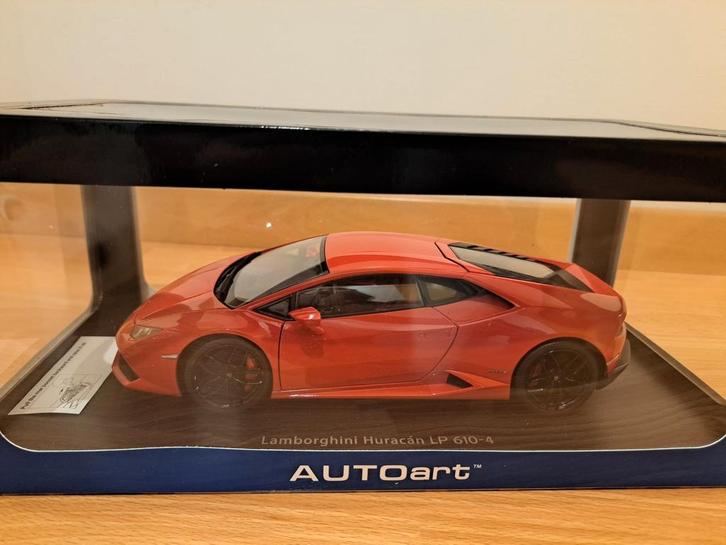 Lamborghini Huracan LP610-4 AUTOART Rood 1/18, Hobby en Vrije tijd, Modelauto's | 1:18, Nieuw, Auto, Autoart, Ophalen of Verzenden