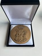 Koning Filip, Koningin Mathilde Penning, Ophalen of Verzenden, Brons