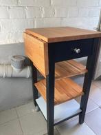 Roltafel / Keukenkastje / Tafeltje Ikea, Huis en Inrichting, Ophalen, Minder dan 50 cm, Bruin, Zo goed als nieuw