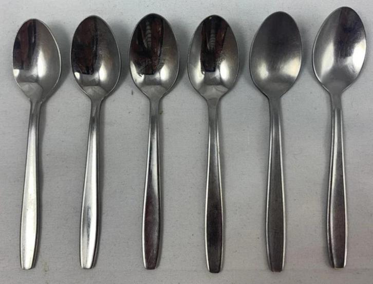 Gero Zilmeta 512 Foxtrot 6x koffielepels theelepels set 11cm, Huis en Inrichting, Keuken | Bestek, Zo goed als nieuw, Verzenden