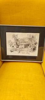 Boerderij  pentekening, Antiek en Kunst, Ophalen