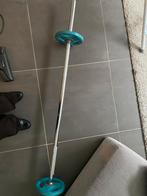 Metalen bar+ gewichten 1,25-5 kg + push up hendels, Sport en Fitness, Ophalen, Gebruikt, Halterstangen