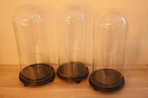 grote originele oude stolpen , glas , hout , mooie staat, Antiek en Kunst, Antiek | Woonaccessoires, Ophalen
