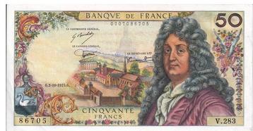 Francia, 50 francs, 1975, XF, p148e