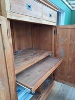 Teakhouten bureau kast, Ophalen, Gebruikt