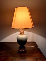 Vintage lamp met bloemendecoratie, Ophalen of Verzenden