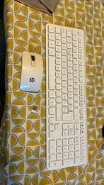 HP AZERTY draadloos toetsenbord en muiscombinatie, Azerty, HP, Multimediatoetsen, Zo goed als nieuw