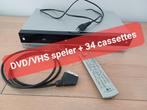 LG V290 DVD en VHS speler 2in1, met toebehoren en 34 films, Ophalen of Verzenden, Zo goed als nieuw, VHS-speler of -recorder