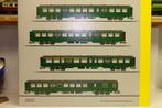 TRIX 23221 VOITURES M2 SNCB NMBS EPOQUE 3. ECLAIREES CC/DC, Gelijkstroom, Trix, Wagon, Ophalen of Verzenden