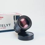 Leica 200mm f4 Telyt all black (late) /w box, Audio, Tv en Foto, Fotocamera's Analoog, Spiegelreflex, Leica, Zo goed als nieuw