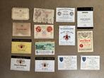 Lot de 14 Étiquettes de Vins Grands Crus 70s, Verzamelen, Wijnen, Ophalen of Verzenden, Gebruikt