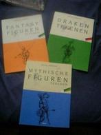 3 tekenboeken fantasie,mythische figuren en draken, Ophalen of Verzenden