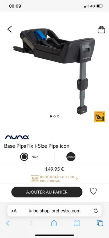 Base isofix PIPAFIX BASE AVNA neuf emballé jamais utilisé !!