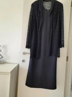 robe longue + gilet, Comme neuf, Mia Monta, Bleu, Taille 46/48 (XL) ou plus grande