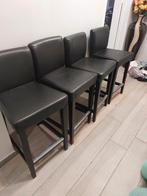 4 chaises hautes IKEA en cuir et superbe état. 20€ la chaise, Maison & Meubles, Tabourets de bar, 4 tabourets, Enlèvement, Avec repose-pieds