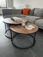 2x houten salontafel - NIEUW, Maison & Meubles, Tables | Tables de salon, 50 à 100 cm, Modern, Rond, 50 à 100 cm