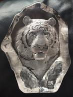 Cristal sculpté Tête de Tigre Maleras Suède, Enlèvement ou Envoi