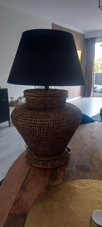 Rotan vintage lamp