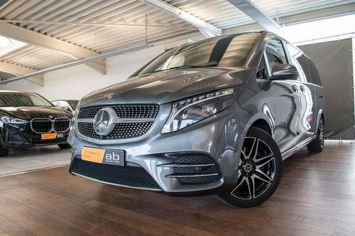 Mercedes-Benz V 250 AMG-LINE, 6 ZITPL., BURMESTER, AIRMATIC, Auto's, Bestelwagens en Lichte vracht, Bedrijf, 360° camera, ABS
