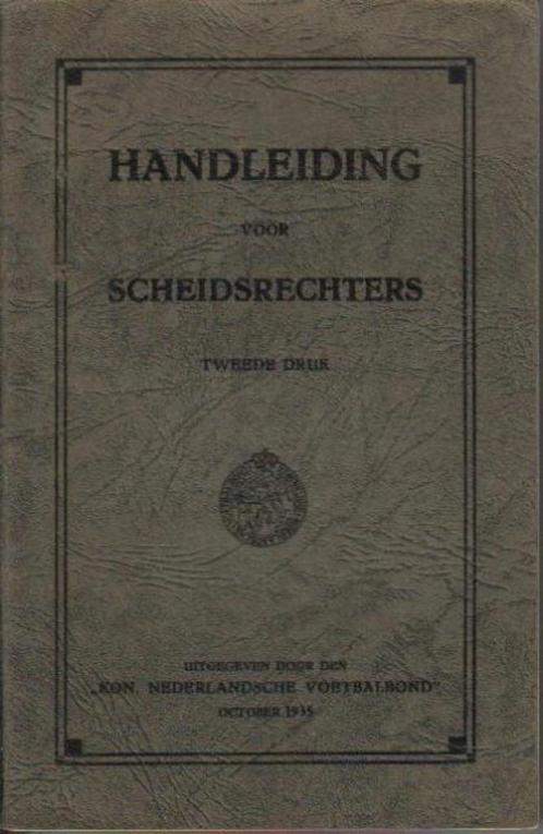 (sp64) Handleiding voor scheidsrechters, 1935, Livres, Livres de sport, Utilisé, Enlèvement ou Envoi