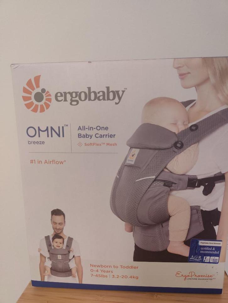 Porte-Bébé ++ERGOBABY ++Omni Breeze, Kinderen en Baby's, Babydragers en Draagdoeken, Zo goed als nieuw, Draagzak, Buik of Rug
