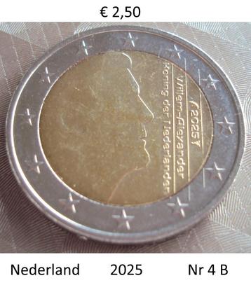 2 Euromunten Nederland beschikbaar voor biedingen