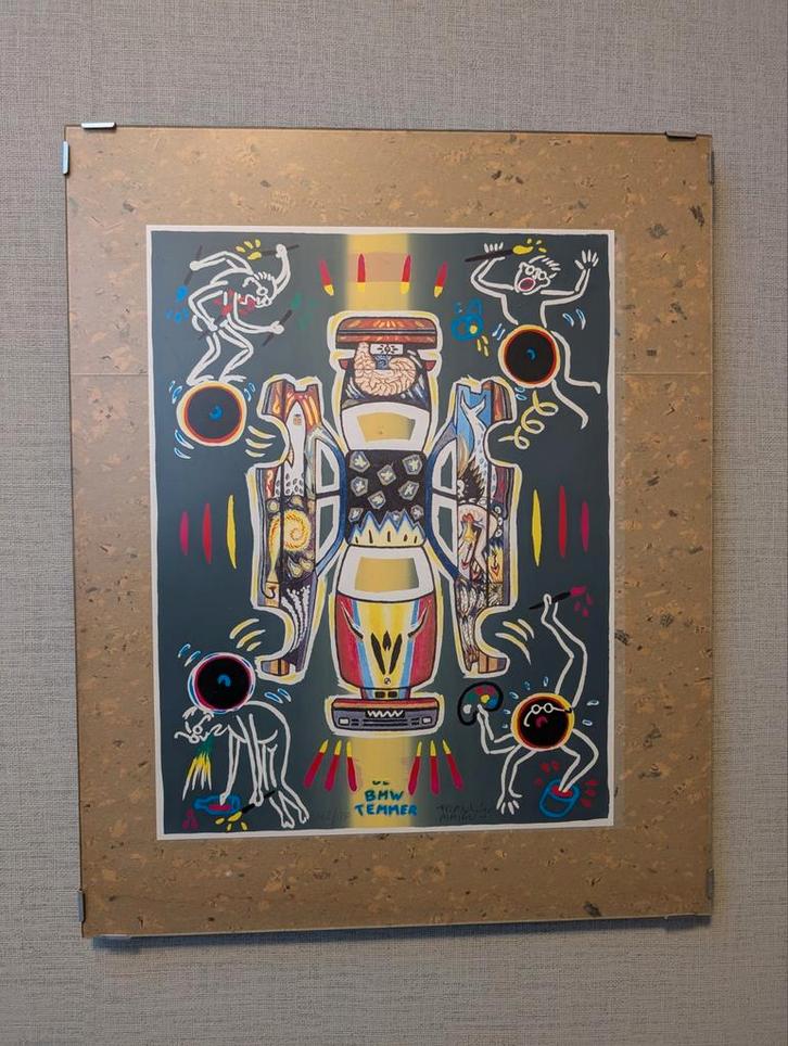 Zeefdruk Frank Maieu – “BMW Temmer” – 162/750 – 1995 BMW e30, Antiek en Kunst, Kunst | Litho's en Zeefdrukken, Ophalen of Verzenden