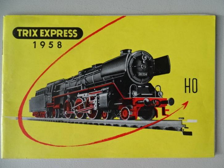 Trix Express HO - volledige catalogus - 1958, Hobby en Vrije tijd, Modeltreinen | H0, Gebruikt, Boek, Tijdschrift of Catalogus
