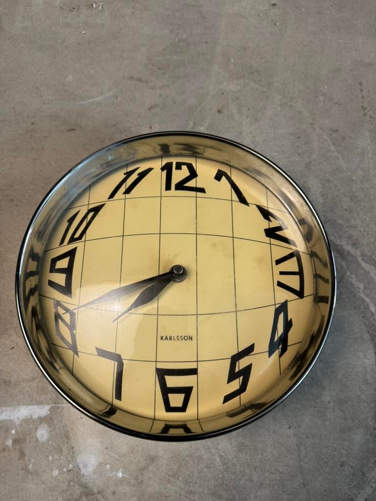 Horloge Karlsson, Enlèvement ou Envoi, Utilisé, Analogique, Horloge murale
