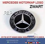 Mercedes AMG MOTORKAP LOGO ZWART BADGE EMBLEEM W204 W205 W21, Auto-onderdelen, Nieuw, Ophalen of Verzenden, Mercedes-Benz
