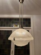 Vintage holophane plafondlamp, Huis en Inrichting, Lampen | Plafondlampen, Ophalen, Gebruikt, Glas, Vintage