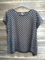 Ulla Popken : Linnen Zwart/Grijze Bloes 48/50, Kleding | Dames, Broeken en Pantalons, Zwart, Maat 46/48 (XL) of groter, Ulla Popken