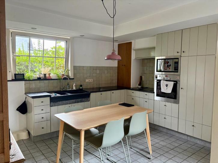 Keuken, Huis en Inrichting, Keuken | Complete keukens, Gebruikt, Hoekkeuken, Groen, Graniet of Steen, Hoogglans of Gelakt, Ophalen