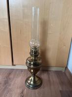 Antieke olielamp messing, Antiek en Kunst, Ophalen of Verzenden